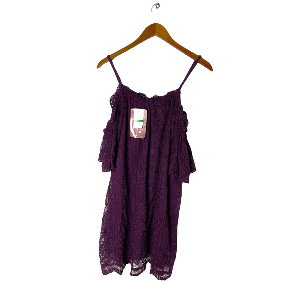 NWT Love Fire Lace Off-The-Shoulder Dress L/G